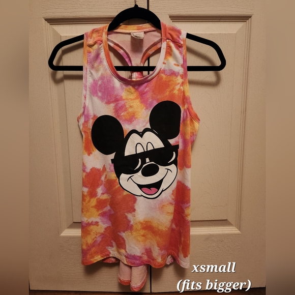 Disney Tops - Ladies Disney Tie-Dye Racerback